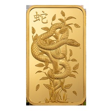 1oz Gold Bar 2025 Year of the Snake PAMP