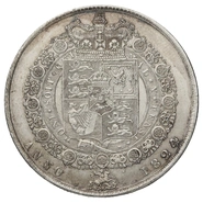 1824 Silver Half Crown Coin George IV