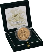 2005 - Gold £5 Brilliant Uncirculated Coin Boxed