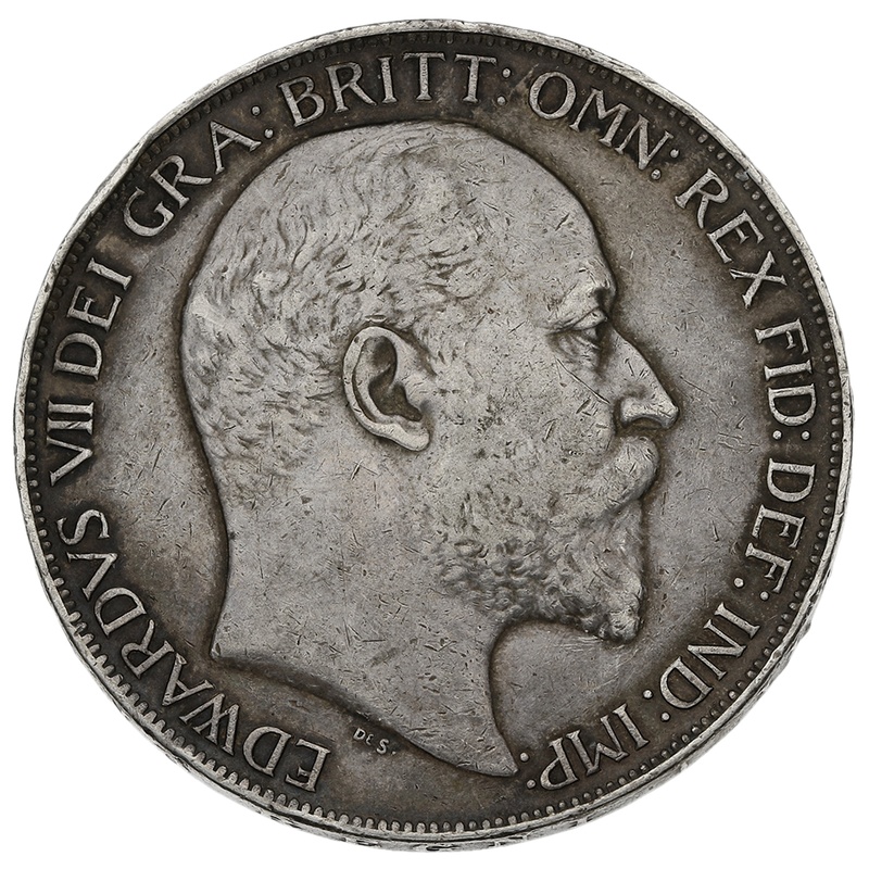 1902 Silver Crown Coin Edward VII