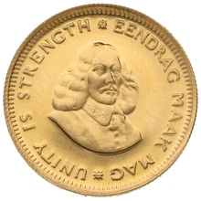 1970 R1 Gold Coin 1 Rand South Africa