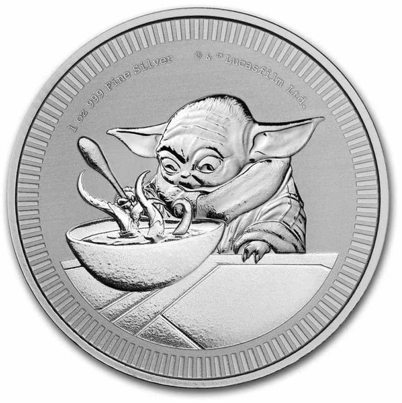 2022 1oz Star Wars Silver Coin Grogu Baby Yoda