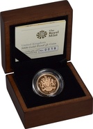 2008 Gold Proof £1 One Pound Coin Boxed