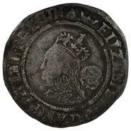 1569 Silver Sixpence Coin Queen Elizabeth I Hammered Coronet