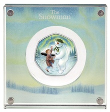 2023 The Snowman Fifty Pence Proof Silver Coin Boxed