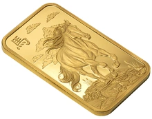 1oz Gold Bar 2026 Year of the Horse PAMP