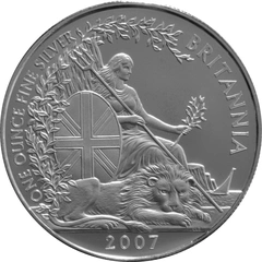 2007 1oz Silver Britannia Coin