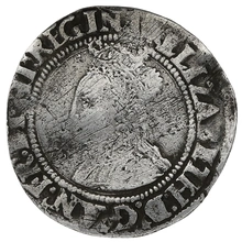 1560-1561 Silver Sixpence Coin Elizabeth I Martlet