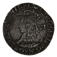 1660-1662 Silver Sixpence Coin Charles II Crown