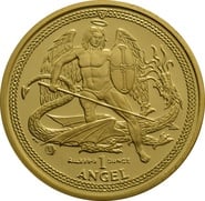 2009 1oz Gold Isle of Man Angel