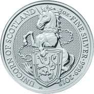 2oz Silver Coin, Unicorn of Scotland - Queen's Beast 2018