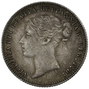 1879 Queen Victoria Silver Sixpence