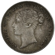 1879 Silver Sixpence Coin Queen Victoria 