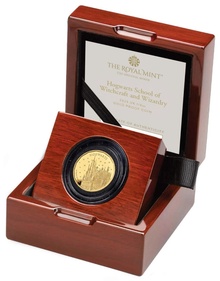 2023 Proof 1/4oz 25th Anniversary of Harry Potter Gold Coin Hogwarts School Boxed