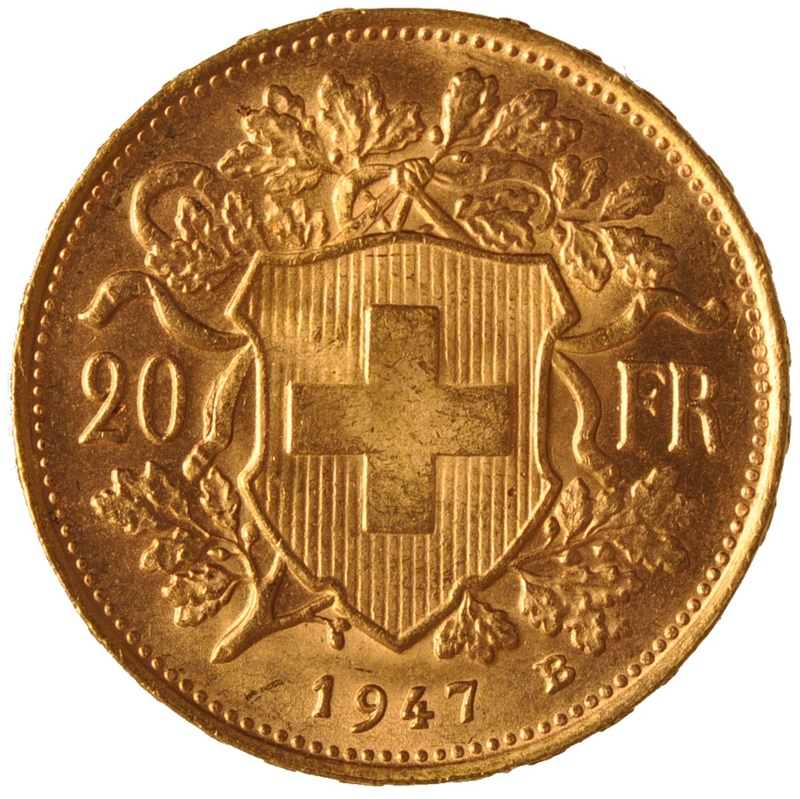Swiss 20 Franc Gold Coin 