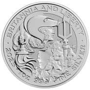 2025 Britannia & Liberty 1oz Silver Coin