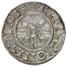 1016-1035 Cnut Hammered Silver Penny Pointed helmet type London Elfgar
