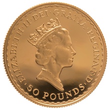 1987 Half Ounce Proof Britannia Gold Coin