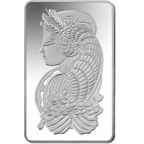Second Hand 10oz Silver Bar PAMP Fortuna