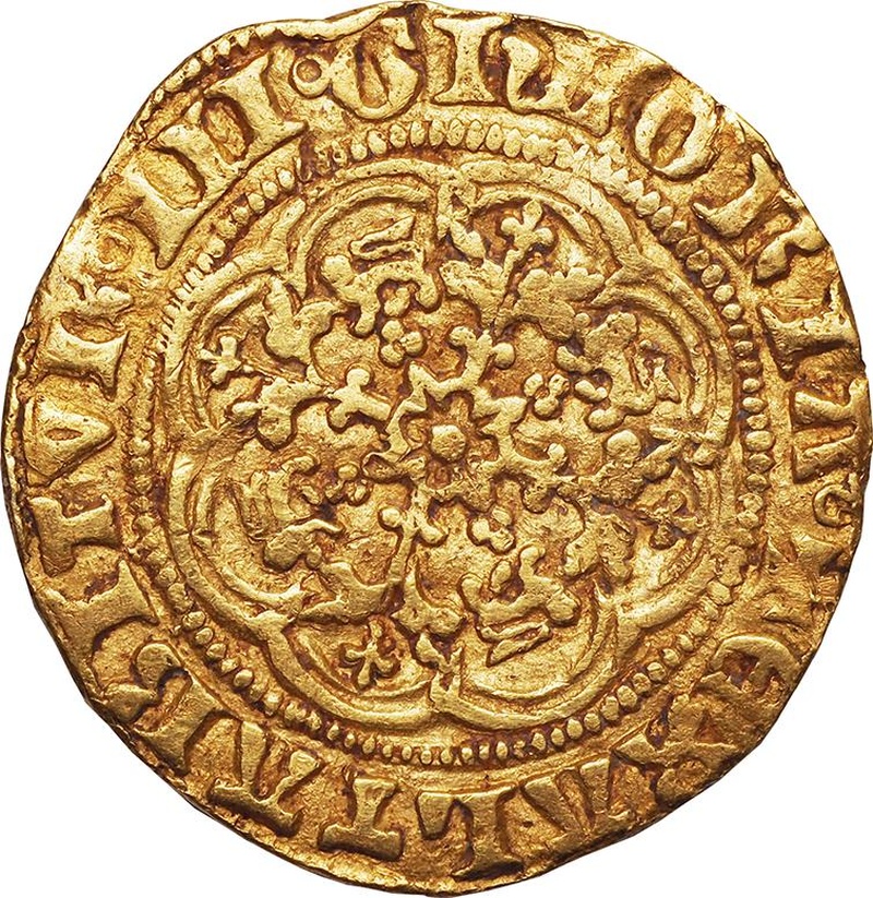 Quarter Noble Gold Coin Edward III Fine