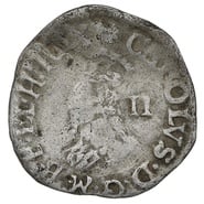 1638-1639 Charles I Silver Half Groat Twopence Hammered mm Anchor