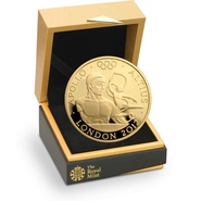 London 2012 Gold Series Altius Apollo Quarter Ounce Proof Gold Coin Boxed