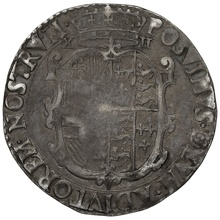 1555 Silver Shilling Coin Philip and Mary Hammered