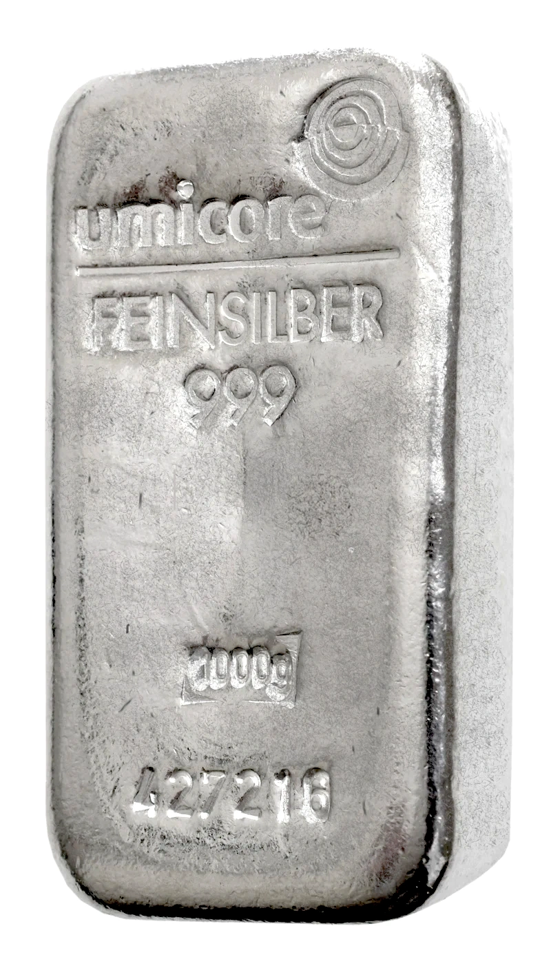 Second Hand 1kg Silver Bar Umicore