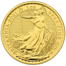 2021 Gold Britannia Coin 1oz Uniface Obverse Mint Error NGC MS69