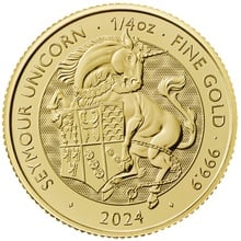 2024 Seymour Unicorn Gold Coin Tudor Beasts 1/4oz