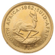 1962 R1 Gold Coin 1 Rand South Africa