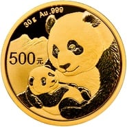30 Gram Gold Panda Coins