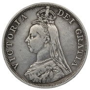 1887 Victoria Double Florin - Fine