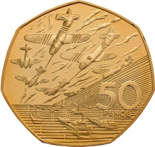 1994 Proof 50p Gold Coin D-Day Commemorative Boxed