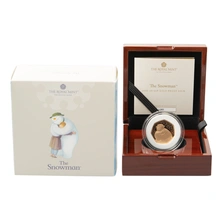 2020 Proof 50p Gold Coin The Snowman Boxed