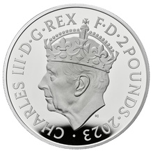 2023 1oz Silver Coronation of King Charles III Proof Coin Boxed