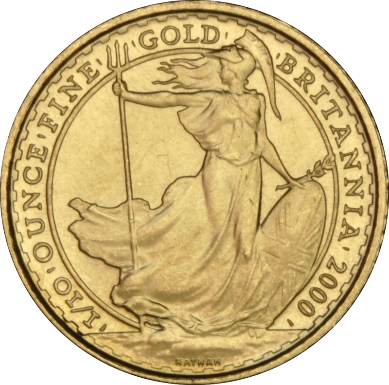 2000 1/10oz Gold Britannia Coin