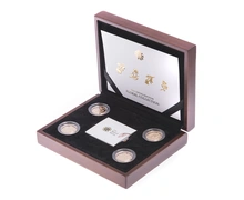 2013 Proof Gold £1 Pound Floral Collection Set Boxed