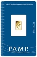 PAMP Rosa 1 Gram Gold Bar Minted