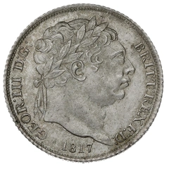 1817 Silver Sixpence Coin George III