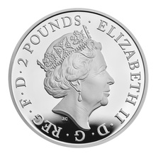 2023 Yale of Beaufort Silver Coin Tudor Beasts 1oz Proof Boxed