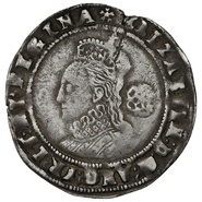 1575 Elizabeth I Silver Sixpence 4th Issue mm Eglantine