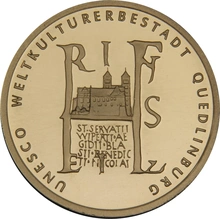 Proof German 100 Euro Gold Coin 2003 UNESCO Weltkulturerbestadt Quedlinburg Boxed