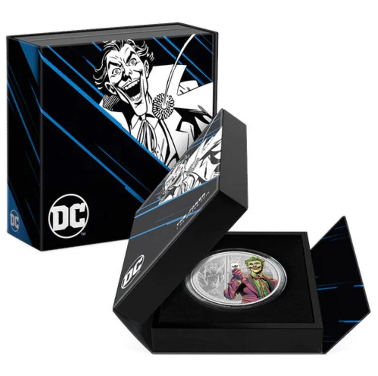2023 Proof The Joker Silver Coin 1oz Boxed