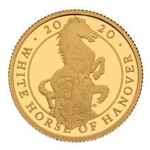 2020 1/4oz Proof White Horse of Hanover Gold Coin Queen's Beasts Boxed