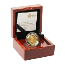 2020 1/4oz Proof White Lion of Mortimer Gold Coin Queen's Beasts Boxed