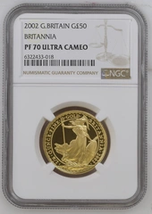 2002 Proof 1/2oz Gold Britannia Coin NGC PF70