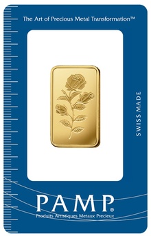 20g Gold Bar PAMP Rosa Minted