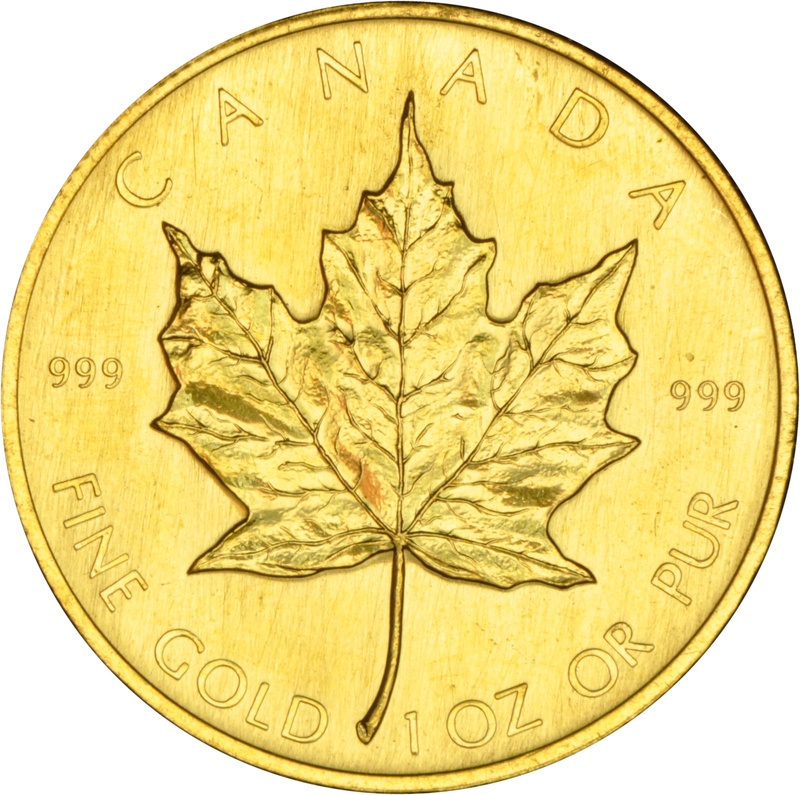 1980 Canadian Maple Leaf Gold Coin 1oz