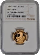 1988 Proof 1/4oz Gold Britannia Coin NGC PF70